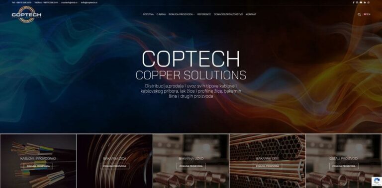 izrada sajta za coptech