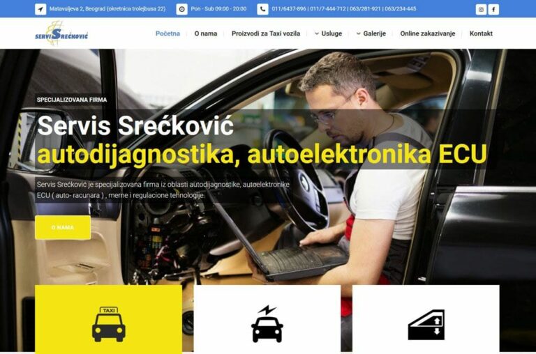 izrada sajta za auto servis beograd