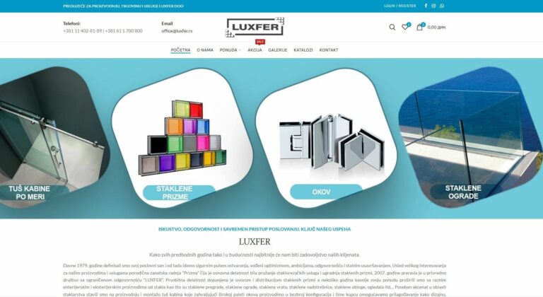 izrada sajta za prodaju tus kabina