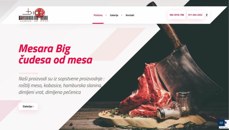 izrada sajta za mesaru