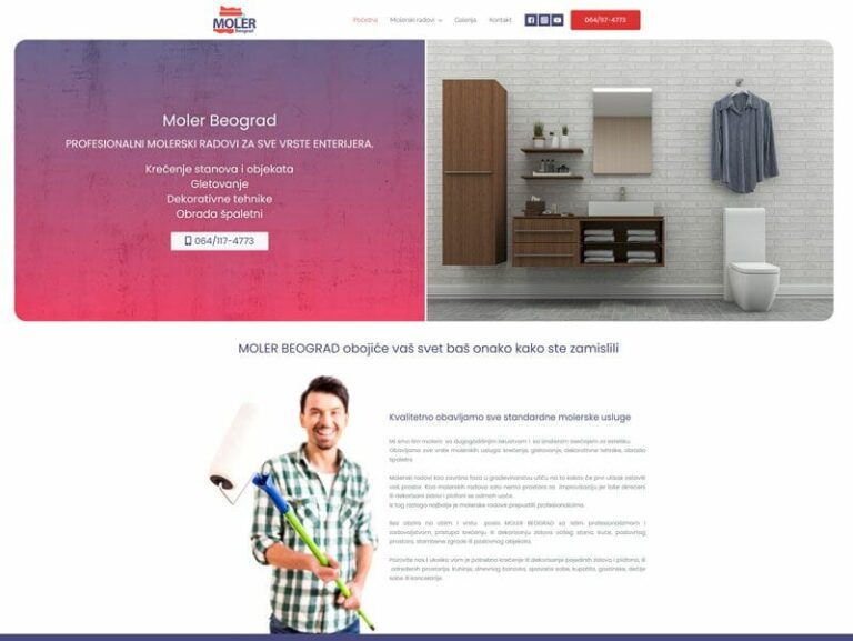 izrada sajta za molera