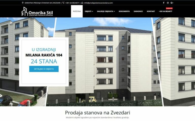 prodaja stanova na zvezdari- omorika stil