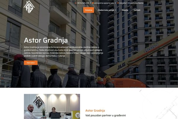 astor gradnja